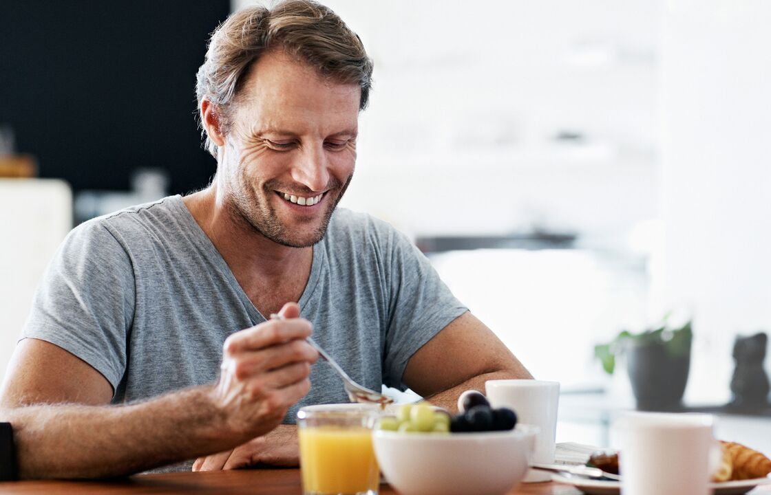 A man wears products that can increase potency